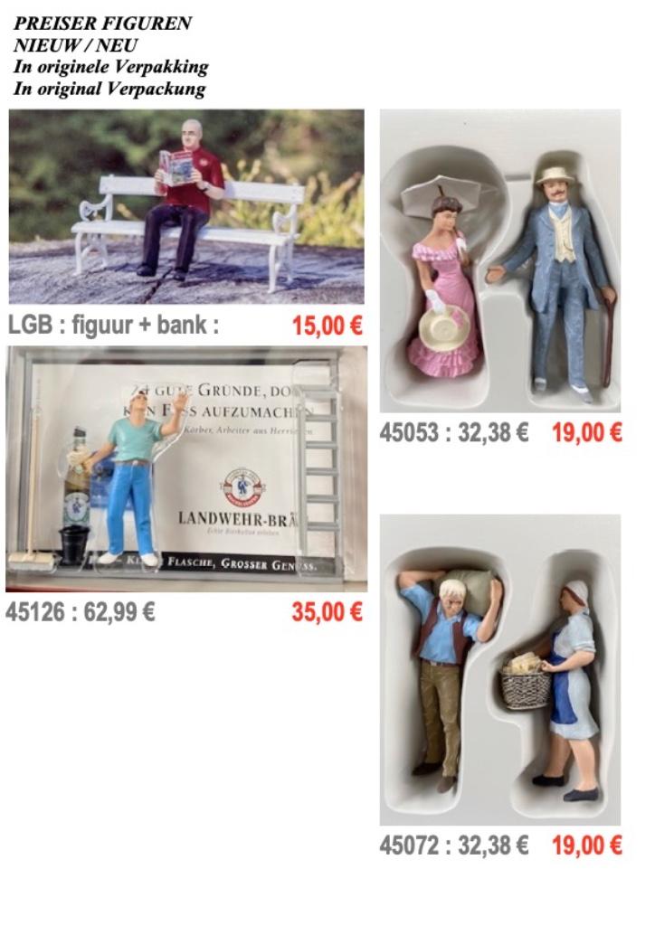 Figurines Preiser - échelle 1:22,5 - Nouveautés - en OVP, Hobby & Loisirs créatifs, Trains miniatures | Échelles Autre, Neuf, Autres marques