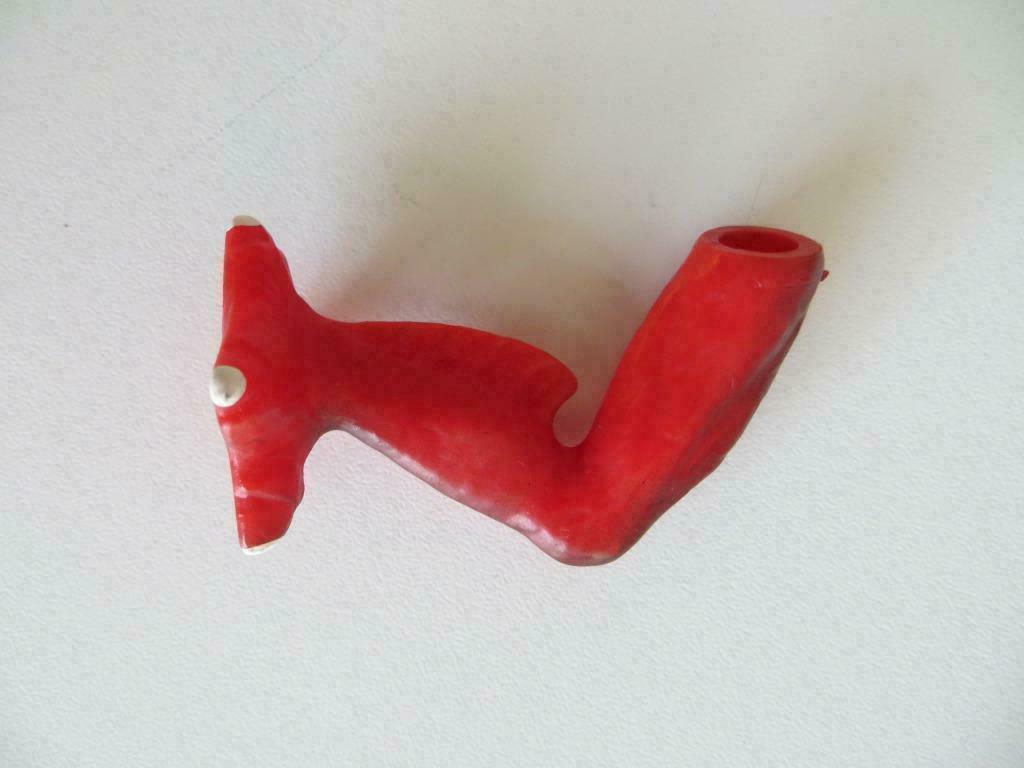 Jambe gauche rouge de Modulok Maîtres de l'Univers, Verzamelen, Beelden en Beeldjes, Gebruikt, Fantasy, Ophalen of Verzenden