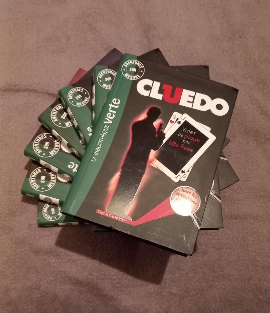7 livres CLUEDO (Bibliothèque Verte) 192 pages, Ophalen of Verzenden, Nieuw, Fictie