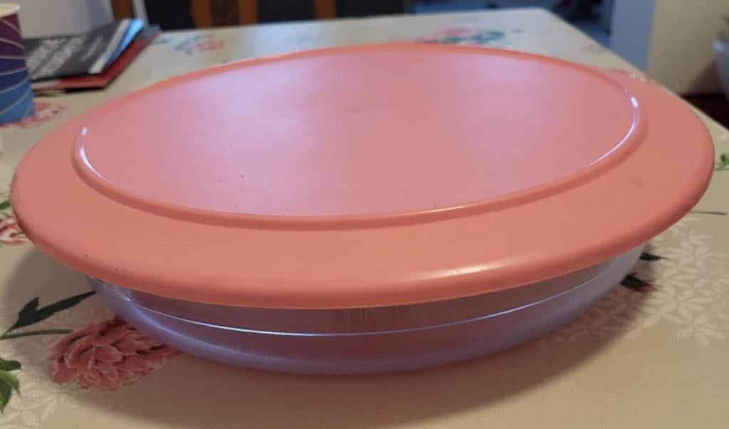 Plat tupperware Classic Royal Perle de table rose, Enlèvement, Comme neuf, Boîte