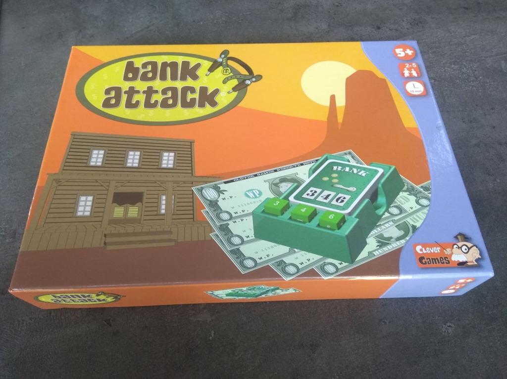 Bank attack gezelschapsspel, Hobby en Vrije tijd, Ophalen of Verzenden, Zo goed als nieuw, Clever games