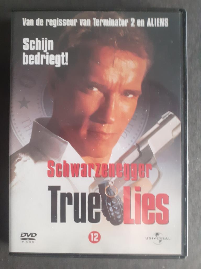 True Lies (1994) Arnold Schwarzenegger, Jamie Lee Curtis, À partir de 12 ans, Enlèvement ou Envoi, Comme neuf, Comédie d'action