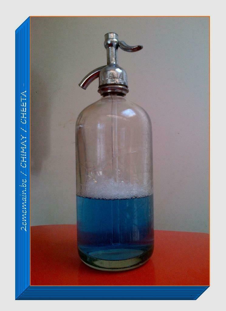 Bouteille à eau de seltz / Syphon ancien ., Collections, Enlèvement, Utilisé