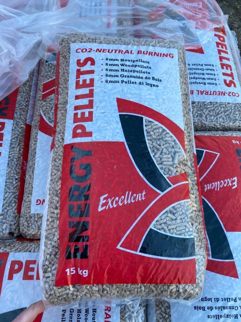 Houtpellets 6,43€ per zak, Enlèvement