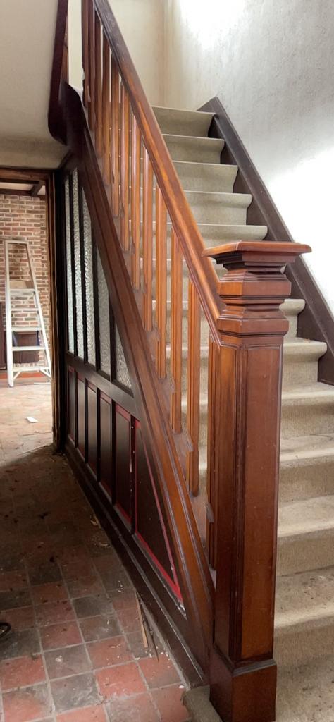 2 oude houten trappen, Doe-het-zelf en Bouw, Ophalen, Gebruikt, Trap