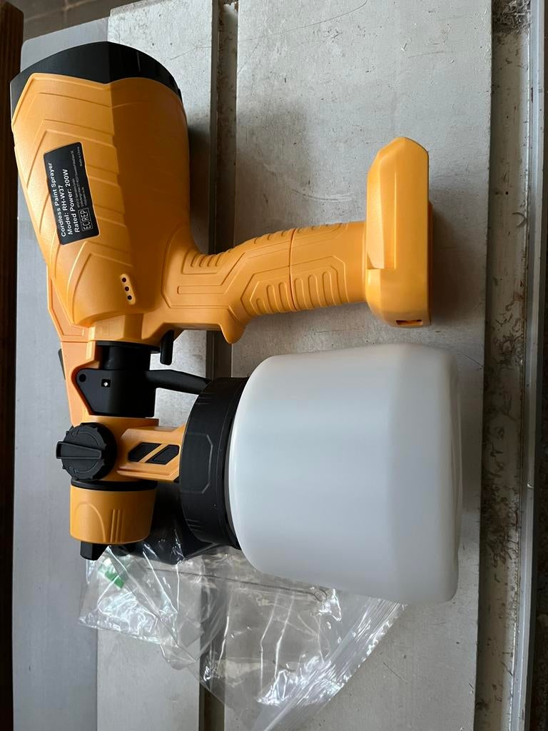 Verfspuit op dewalt batterij, Doe-het-zelf en Bouw, Schildersmaterialen, Ophalen of Verzenden, Nieuw, Verfspuit of Verfpomp