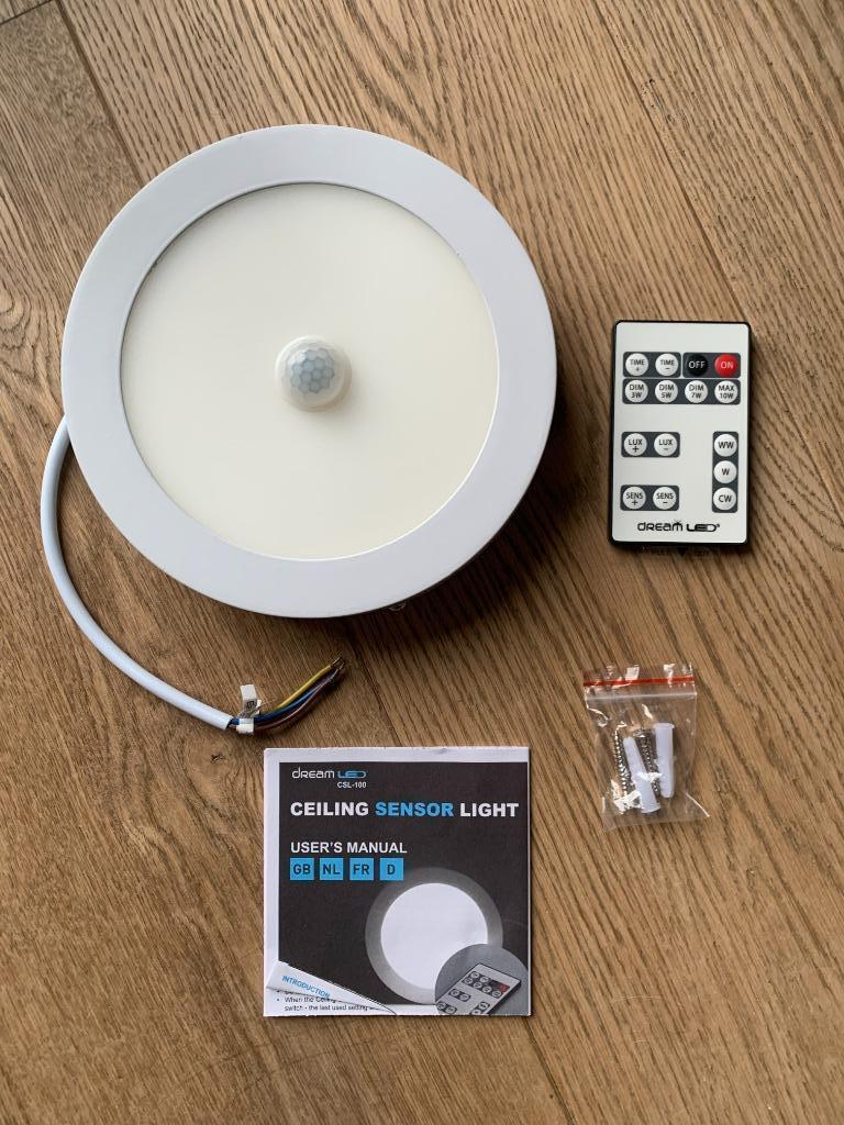 LED plafondlampen met sensor, Ophalen of Verzenden, Nieuw, Kunststof