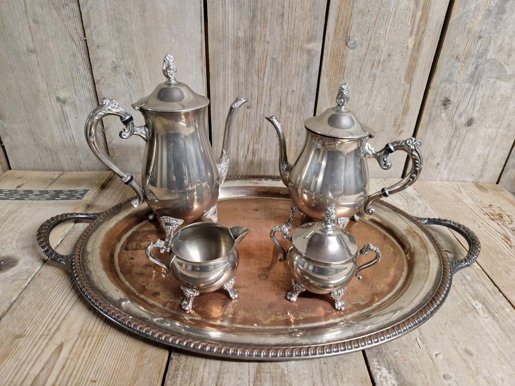 Vintage koffie en thee service, Antiek en Kunst, Antiek | Servies compleet, Ophalen of Verzenden