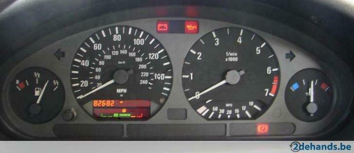 BMW Km teller E37 E38 E39 X5 Z3 display instrument, Auto-onderdelen, Verzenden, Gebruikt, BMW