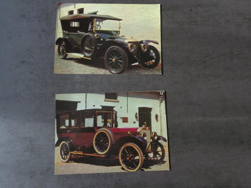 2 cartes postales de voitures anciennes, Collections, Enlèvement