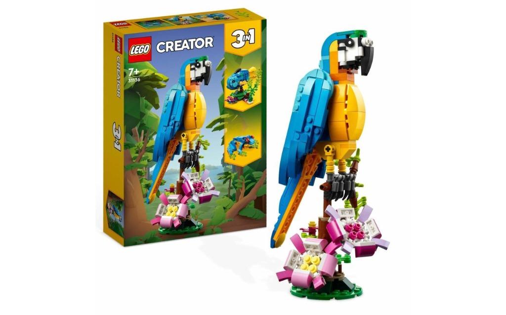31136 Lego Creator Perroquet exotique 3 en 1, Envoi, Neuf, Ensemble complet, Lego
