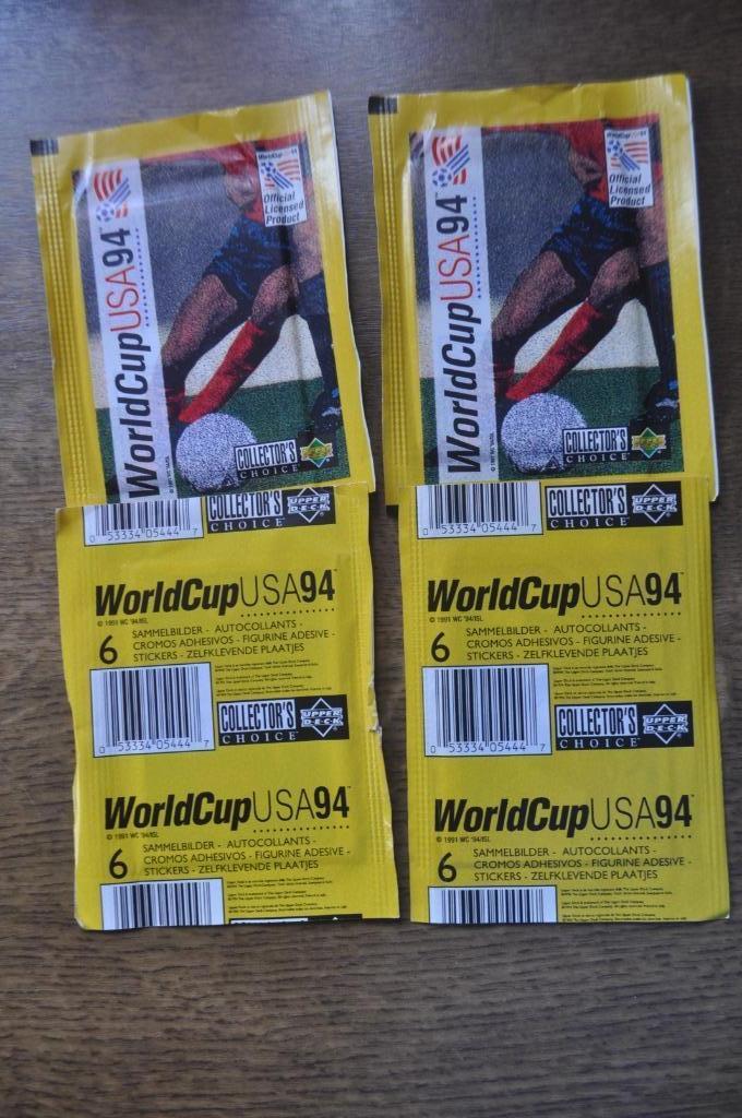 UPPER DECK  ONGEOPEND ZAKJE WORLD CUP USA 94, Enlèvement ou Envoi, Comme neuf, Plusieurs autocollants