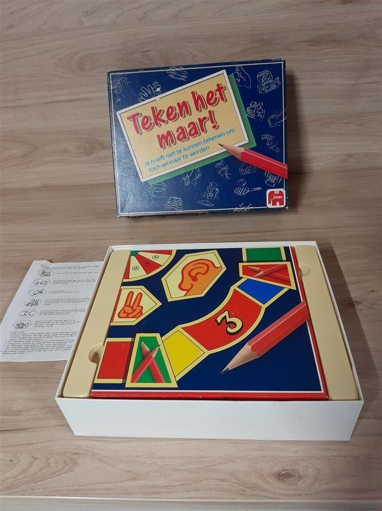 teken het maar leerzaam spel [s1280], Hobby en Vrije tijd, Verzenden, Zo goed als nieuw