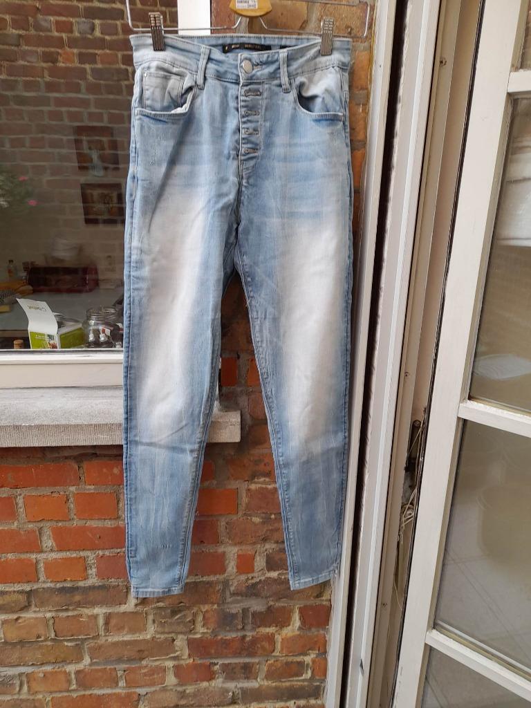 CLCT Skinny Afgesleten dames Jeansbroek High Waist (X)Small, Blauw, CLCT, Ophalen of Verzenden, W27 (confectie 34) of kleiner