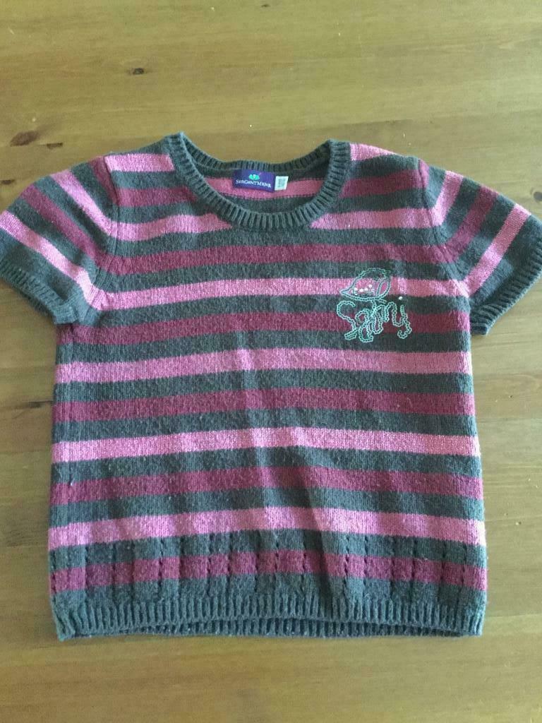 Pull manches courtes 116 fille Sergent Major, Kinderen en Baby's, Kinderkleding | Maat 116, Gebruikt, Meisje, Trui of Vest, Ophalen of Verzenden