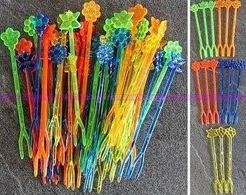set van 60 aperitiefvorkjes, plastic, Ophalen of Verzenden, Nieuw