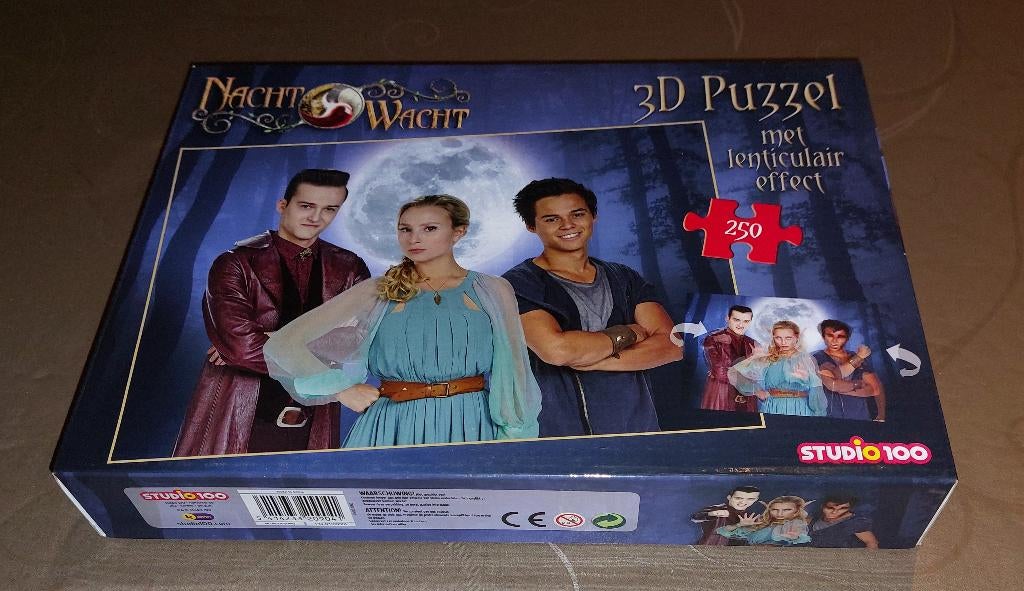 3D puzzel nachtwacht, met lenticulair effect - 250 stukken, Kinderen en Baby's, Speelgoed | Kinderpuzzels, Ophalen of Verzenden