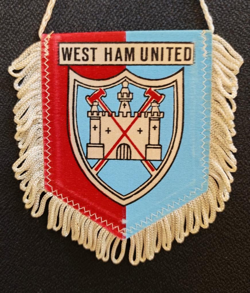 1990s oude logo West Ham wimpel vaantje vaandel vlag, Ophalen of Verzenden, Zo goed als nieuw
