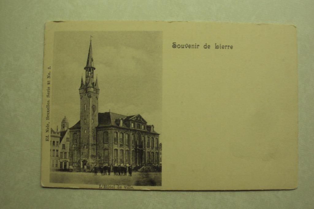 45449 - SOUVENIR DE LIERRE - L'HOTEL DE VILLE, Envoi