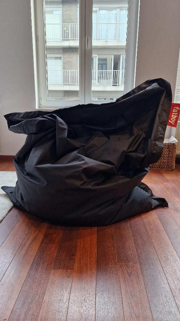 Zwarte fatboy, Ophalen, Gebruikt, Zwart, Zitzak