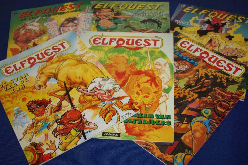 lotje Elfquest stripverhalen nr 5 ,13 , 25 , 44 , 49 en 50, Boeken, Stripverhalen, Meerdere stripboeken, Ophalen of Verzenden