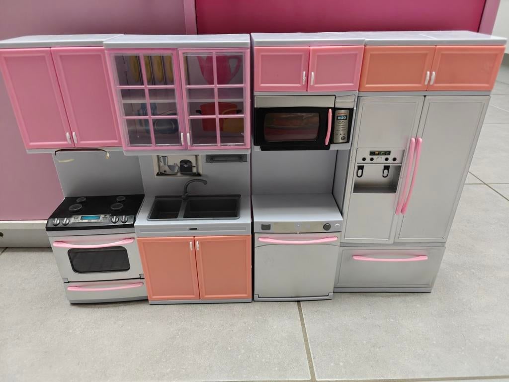Barbie - 4-delige keuken, Ophalen, Gebruikt, Barbie