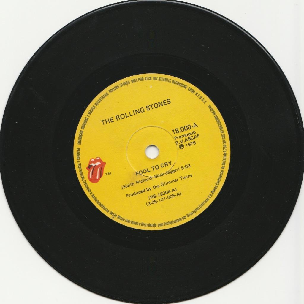 33E (! ! !)single vinyle:« Fool to cry » des Rolling Stones., Enlèvement ou Envoi, Comme neuf, Autres formats, Pop rock