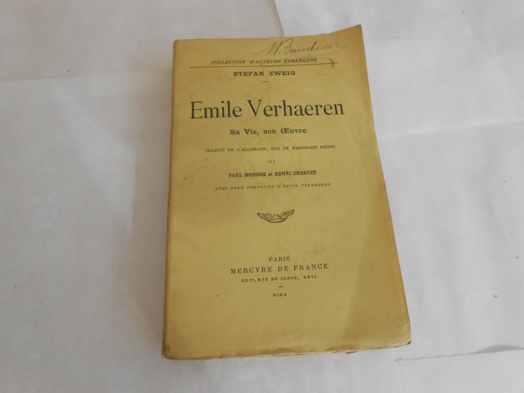 Emile VERHAEREN., Enlèvement ou Envoi, Utilisé