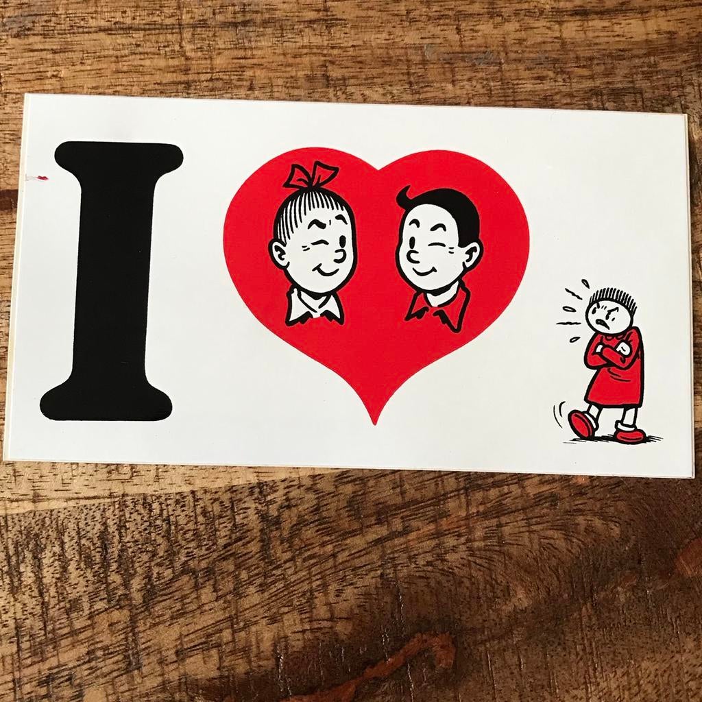 ♦️S&W🗯 Sticker -  I ♥️ Suske en Wiske, Verzamelen, Ophalen of Verzenden, Suske en Wiske, Zo goed als nieuw