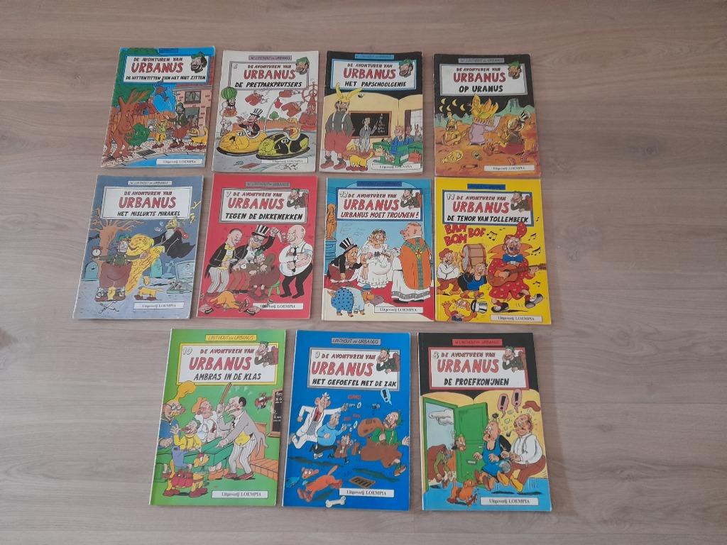 Lot met Urbanus strips - eerste druk uitgaves + gesigneerd, Boeken, Stripverhalen, Ophalen of Verzenden, Gelezen