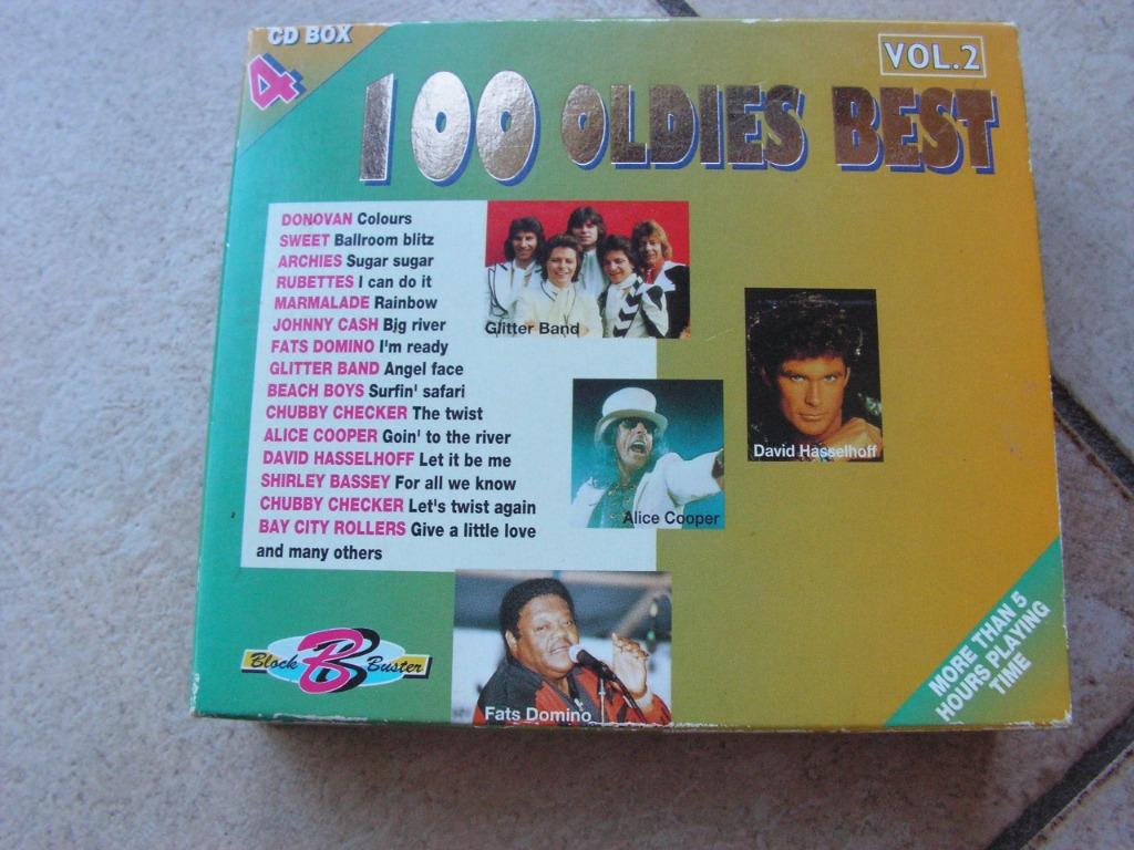 Coffret CD contenant 4 CD « 100 Oldies Best ». Vol 2, Enlèvement ou Envoi, Comme neuf