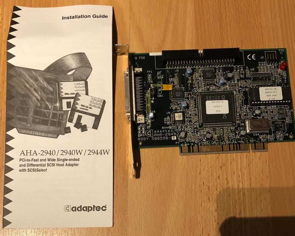 Adaptec AHA-2940 Scsi controller PCI (bulk), Computers en Software, Ophalen, Intern, SCSI, Zo goed als nieuw