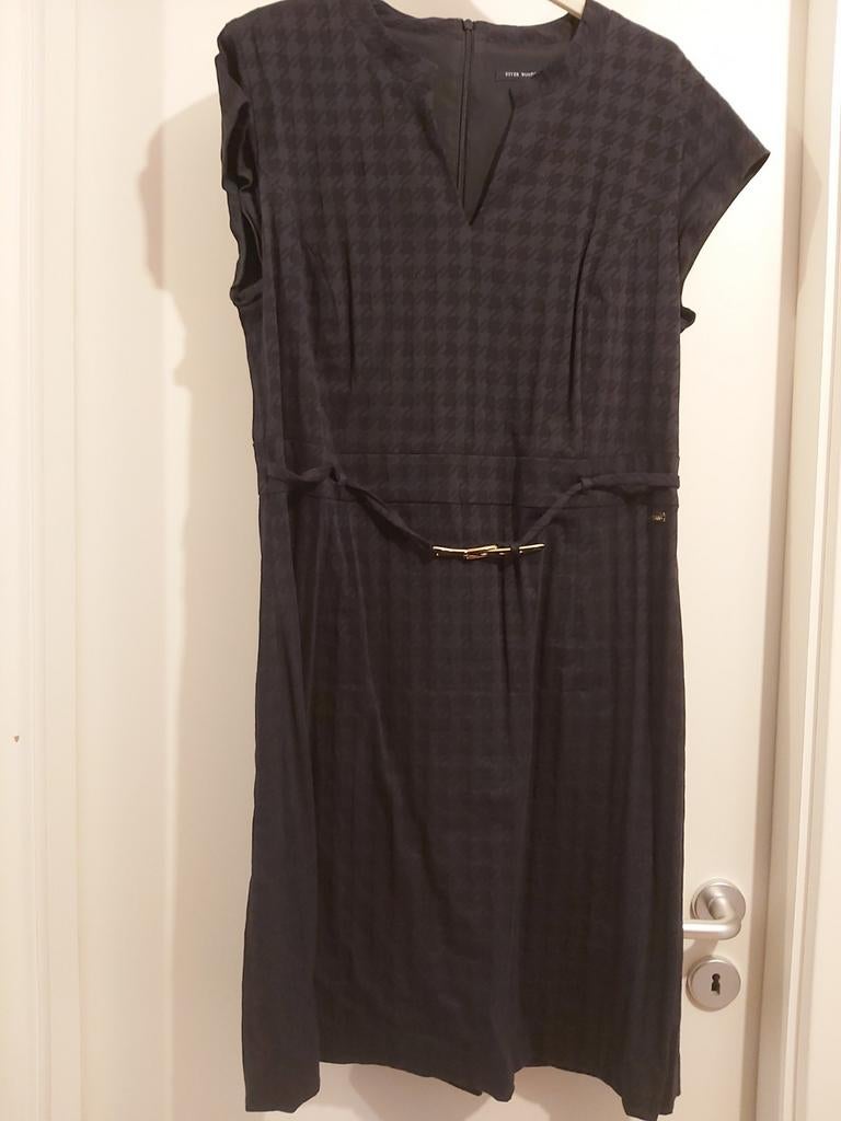 River Woods Jurk - blauw en zwart - Maat 44, Kleding | Dames, Ophalen of Verzenden, Zo goed als nieuw, Blauw