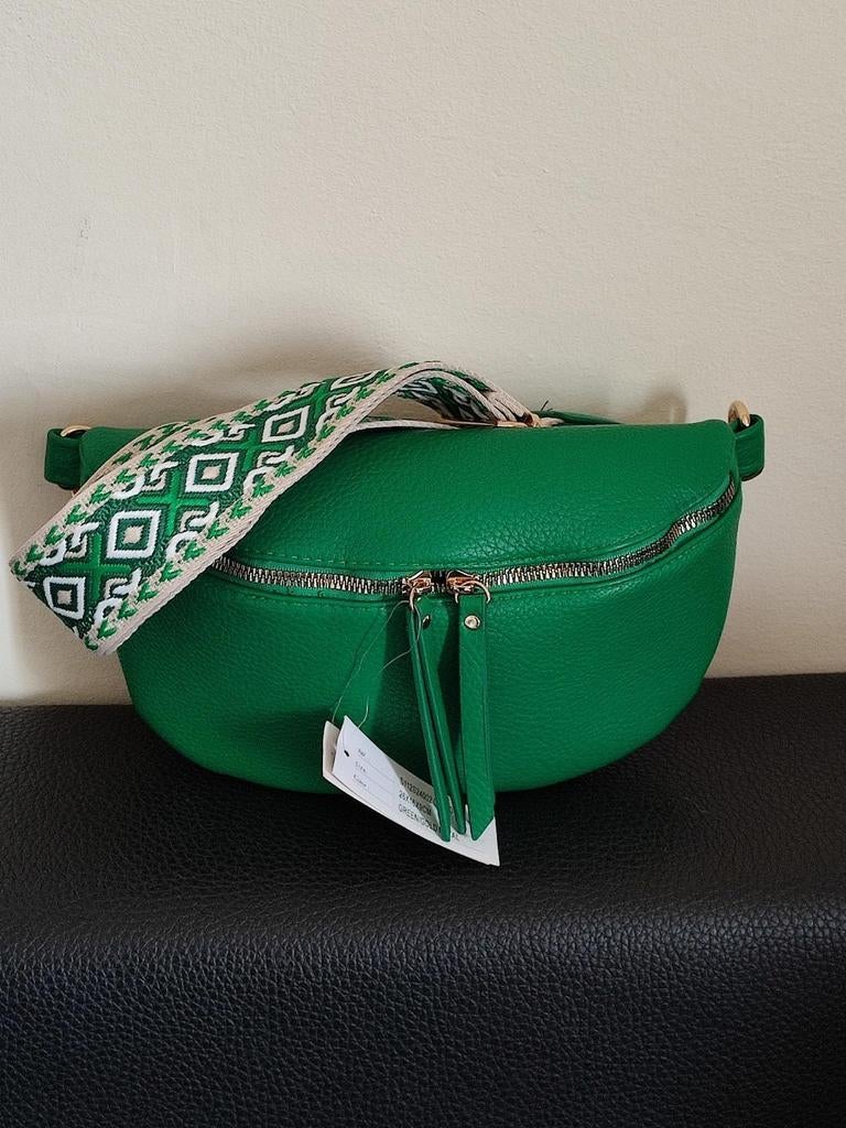 Beau sac banane à bandoulière neuf, Enlèvement ou Envoi, Neuf, Vert, Sac à bandoulière