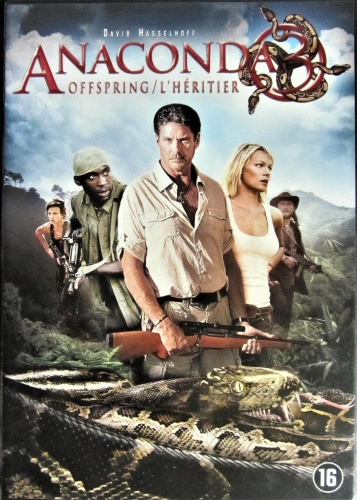 DVD ACTIE/HORROR- ANACONDA 3 (DAVID HASSELHOFF), Alle leeftijden, Ophalen of Verzenden, Zo goed als nieuw, Actiethriller