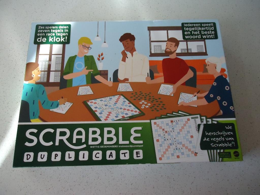 "Scrabble Duplicate"  van Mattel  in Nieuwe staat., Een of twee spelers, Ophalen of Verzenden, Nieuw, Mattel