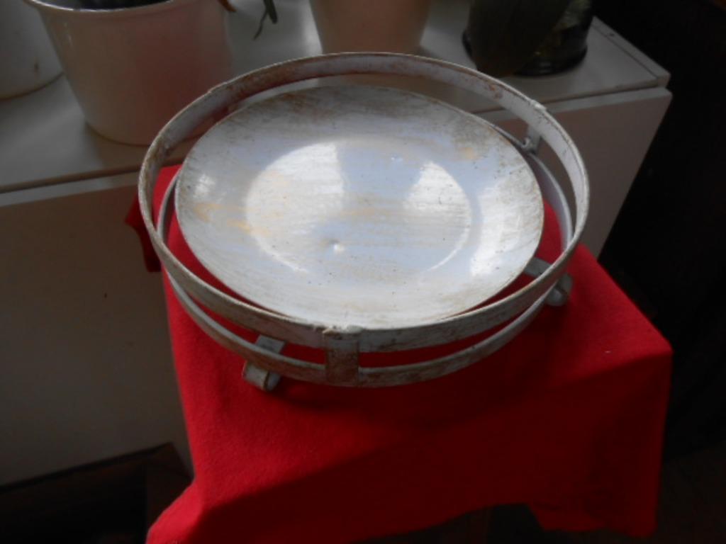 pied en métal Ø20cm H5cm, Enlèvement ou Envoi, Utilisé