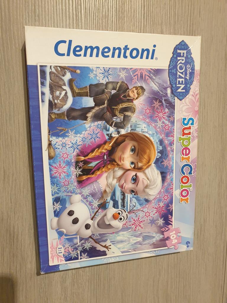 Frozen super color puzzel 104 stuks, Enlèvement ou Envoi
