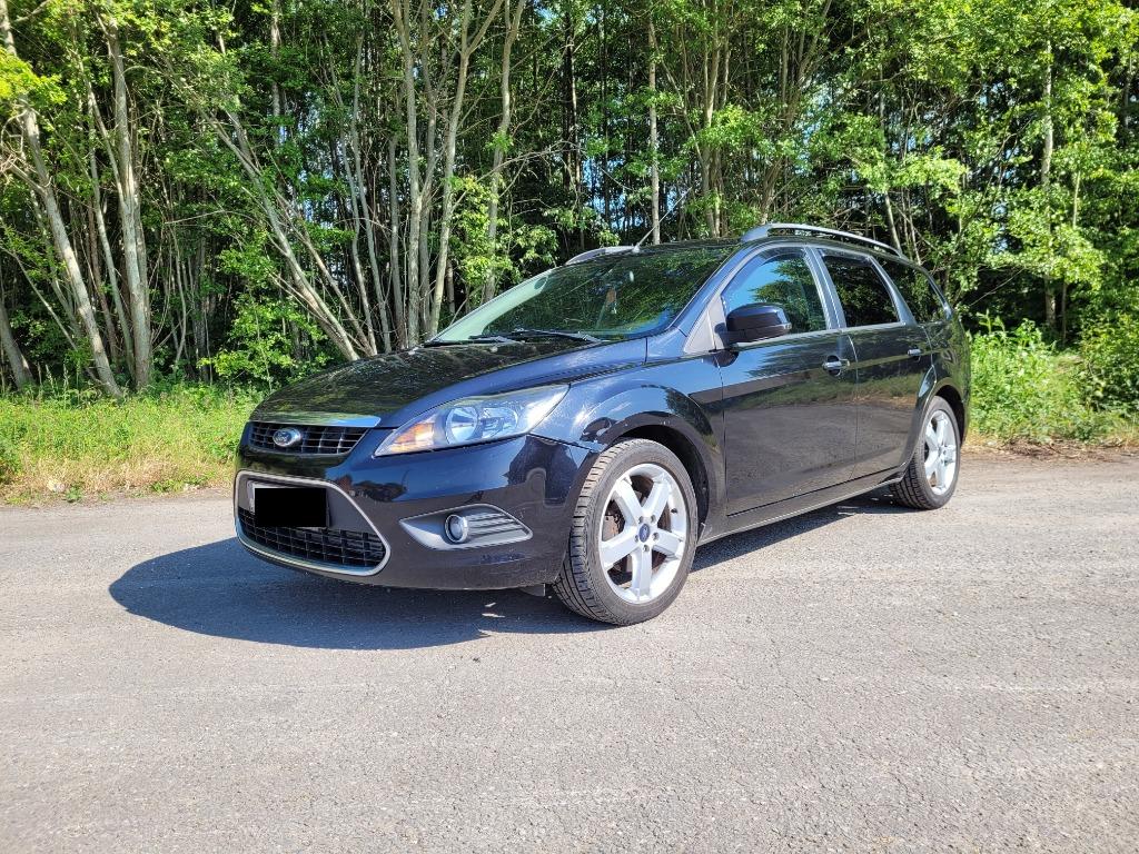 Ford Focus II SW Break 1.6 TDCI 110 pk 02/2008 met Keuring, Auto's, Zwart, 4 cilinders, Zwart, Leder