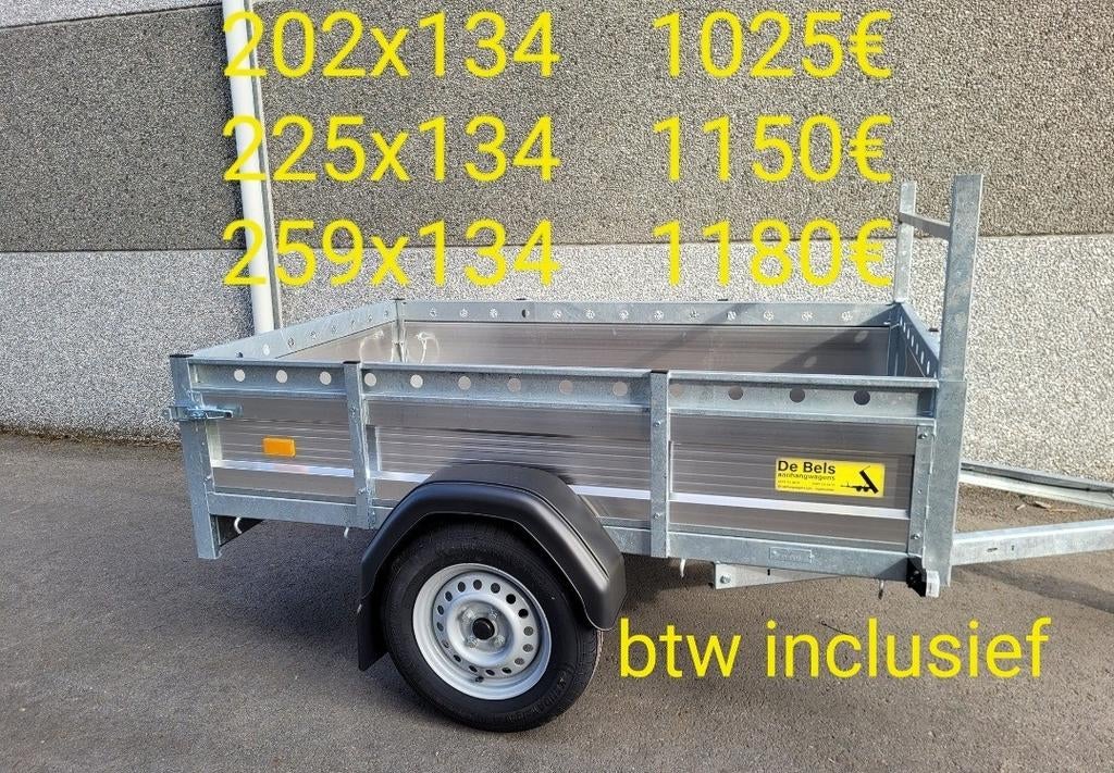 Aanhangwagens grote voorraad, Ophalen, Nieuw
