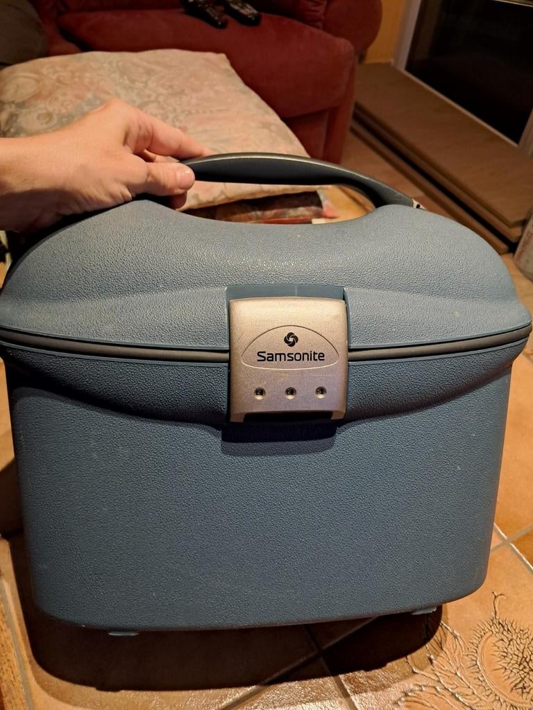 Vanity case bleu Samsonite, Enlèvement ou Envoi, Bleu