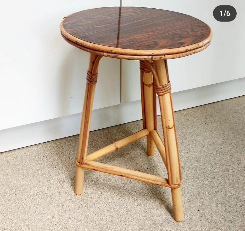 Table d'appoint en rotin/bambou, Enlèvement ou Envoi