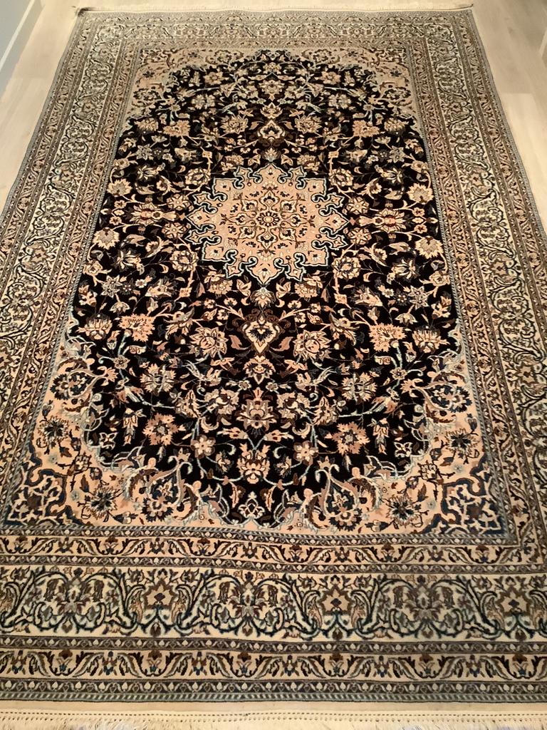 Très beau tapis persan Nain, Enlèvement, Comme neuf, Beige