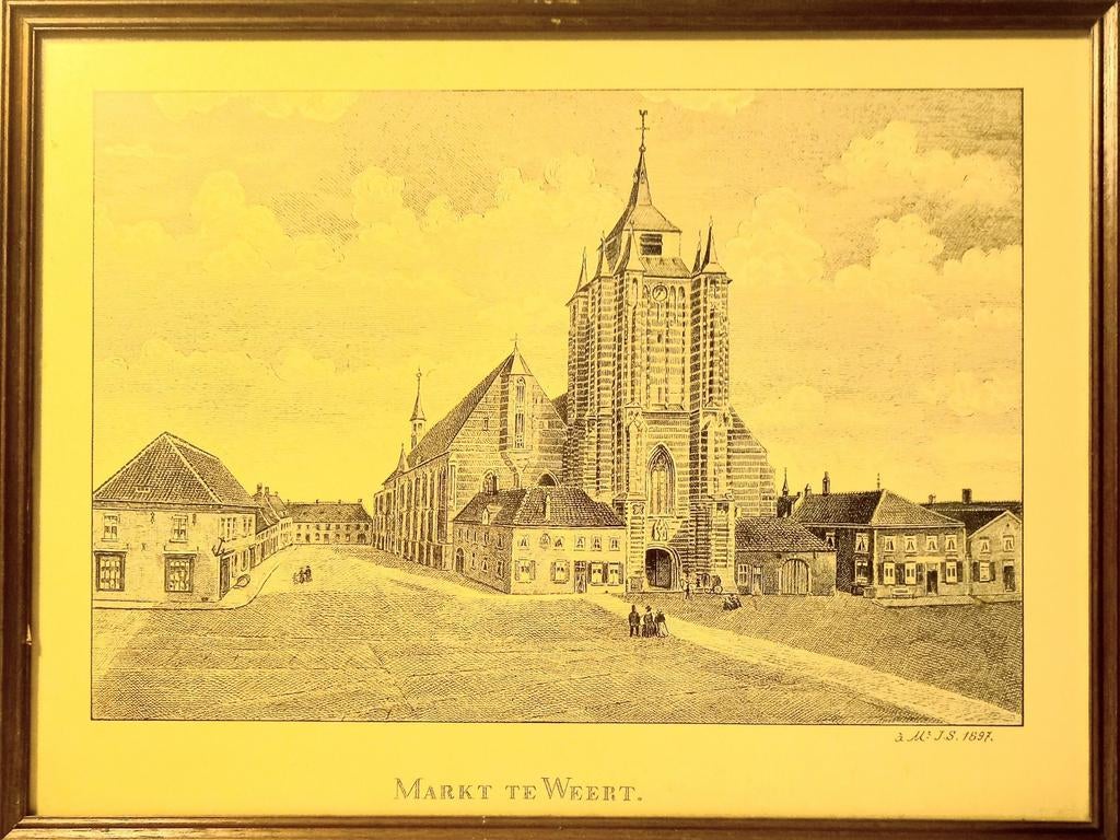 Oude Prenten Weert, Antiek en Kunst, Ophalen of Verzenden