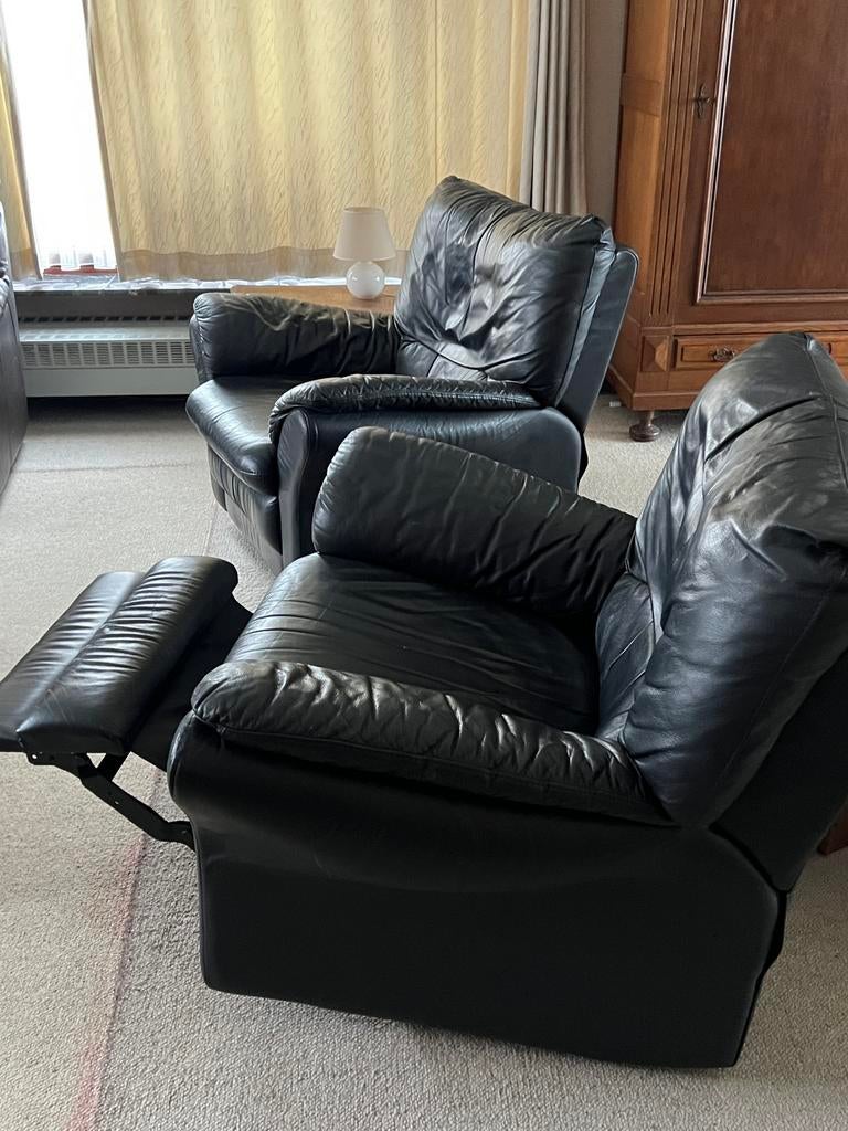 Lederen relaxzetels, Ophalen, Gebruikt