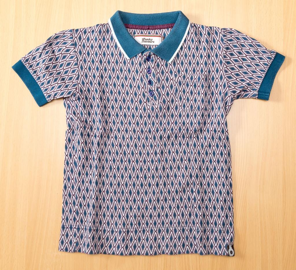 Kleurrijke polo 4funkyflavours, maat 146-152, Garçon, Enlèvement ou Envoi, Chemise ou À manches longues, Utilisé