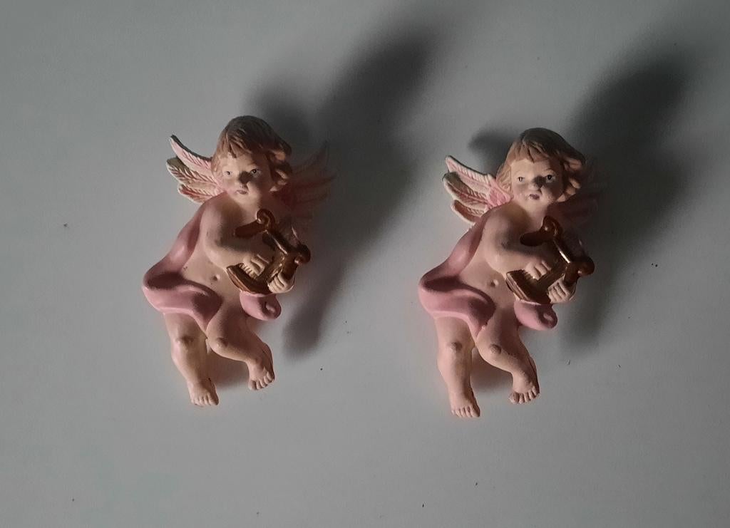 2 Decoratie engelen, Diversen, Ophalen of Verzenden, Gebruikt