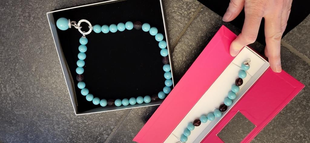 Zinzi set: ketting met bijpassende armband, Handtassen en Accessoires, Ophalen of Verzenden, Nieuw