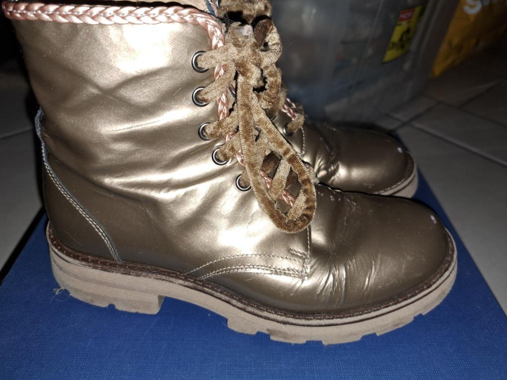 Laarzen meisjes maat 33 kleur brons, Gebruikt, Meisje, Ophalen of Verzenden, Laarzen
