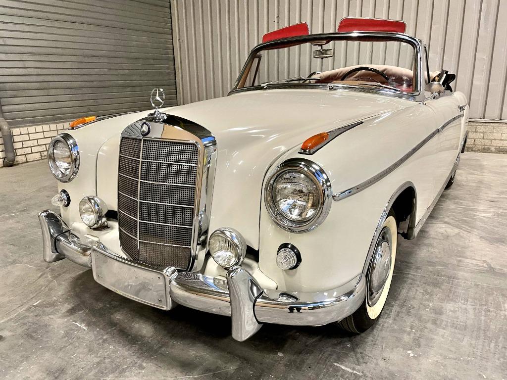 Mercedes-Benz Ponton Cabriolet 220S 1956 Nederlands Geleverd, Cabriolet, Wit, Mercedes-Benz, Overige kleuren